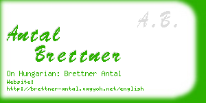 antal brettner business card